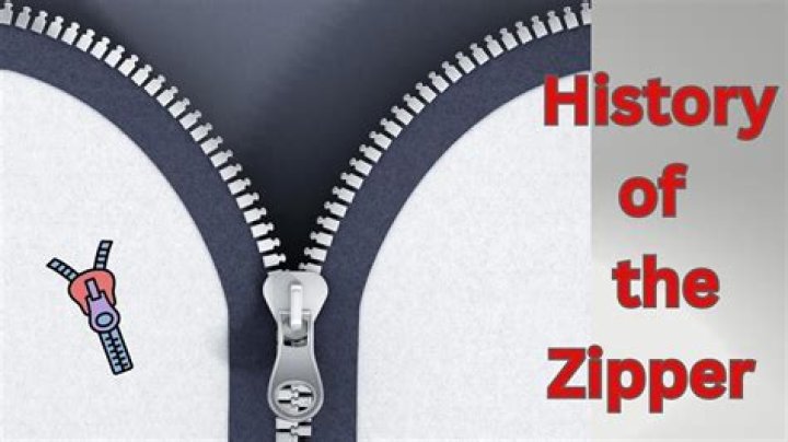 When was zipper first invented?