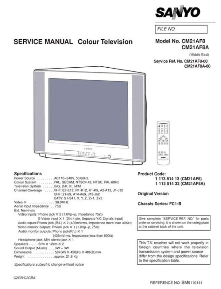 Where can I find the TV service manual?