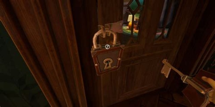 Where do you put the lock on a screen door?