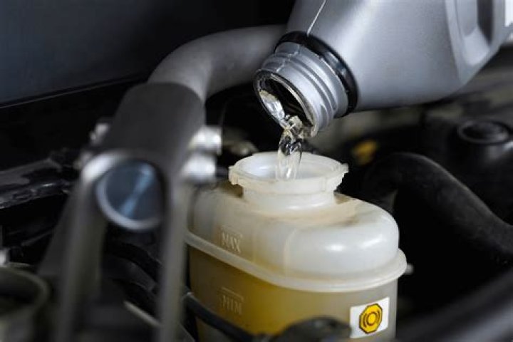 Where does brake fluid usually leak from?