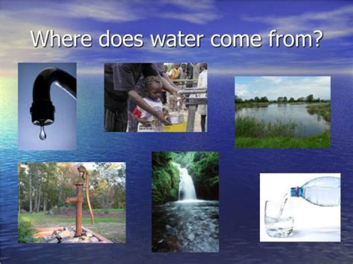 Where does the water come from in a RV?