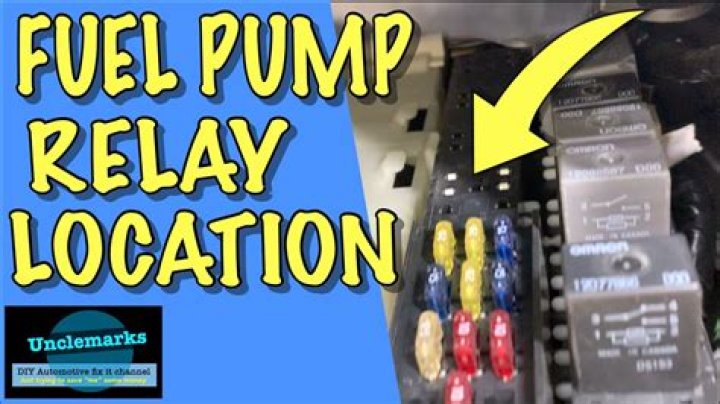 Where is fuel pump relay on Mitsubishi?