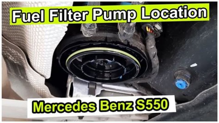 Where is the fuel pump filter located?