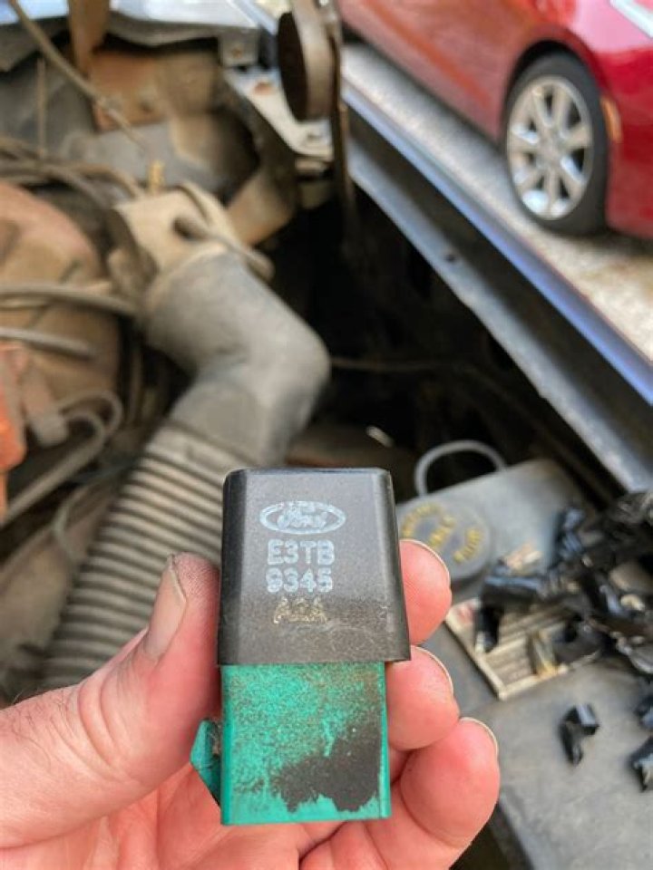 Where is the fuel pump relay on a Ford?