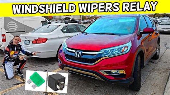 Where is the intermittent windshield wiper relay located?