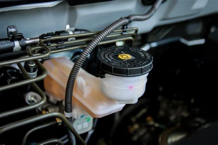 Where is the power steering fluid reservoir located?