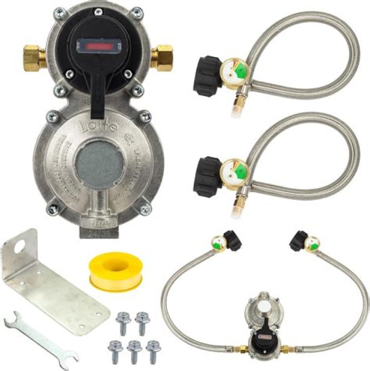 Where is the propane regulator on a Roadtrek?