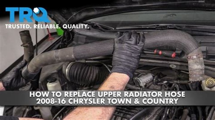 Where is the upper radiator hose located?