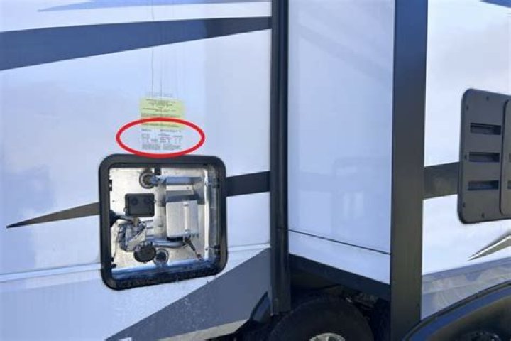 Where is the VIN number located on a motorhome?