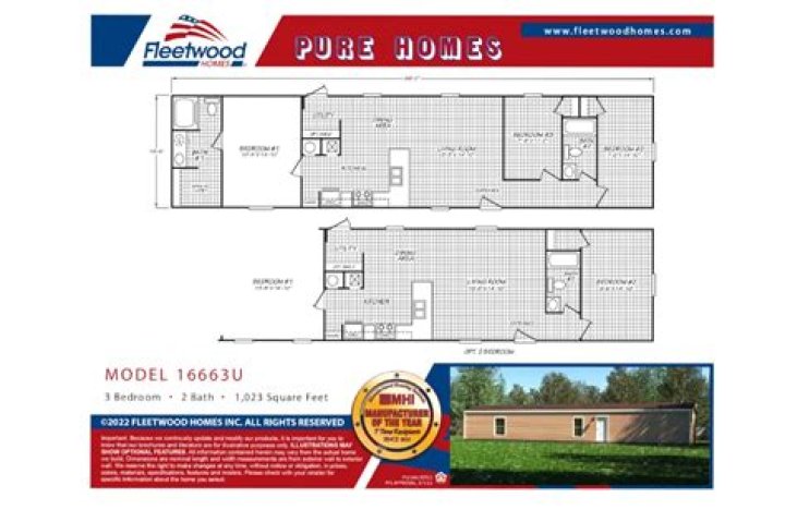 Where to find floor plans for older Fleetwood mobile homes?