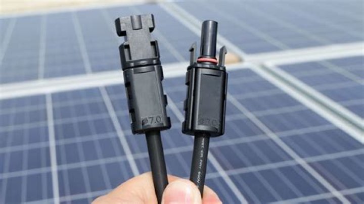 Which cable is positive on a solar panel?