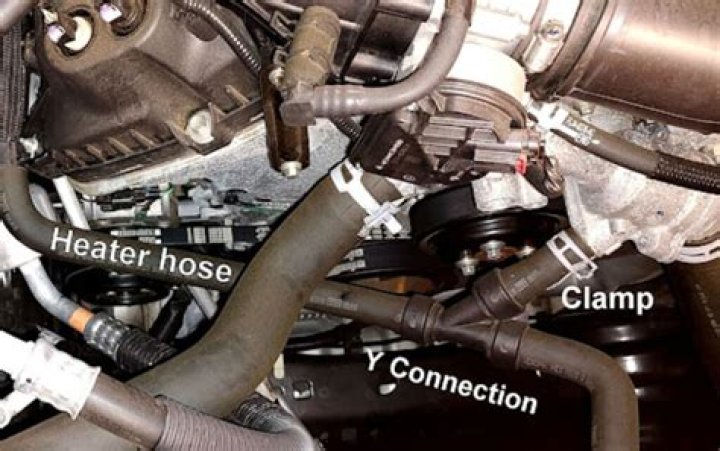 Which heater hose goes to water pump?