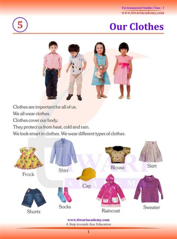 Who do we wear clothes?