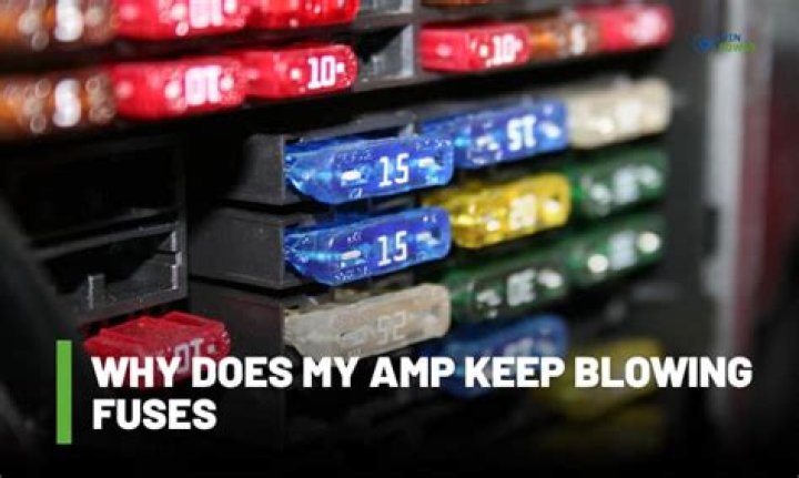 Why do my amps keep blowing?