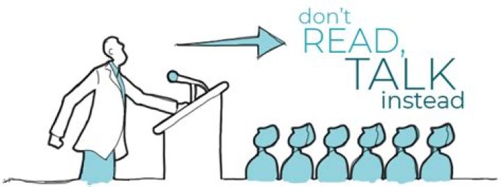 Why do you not read from your slides?