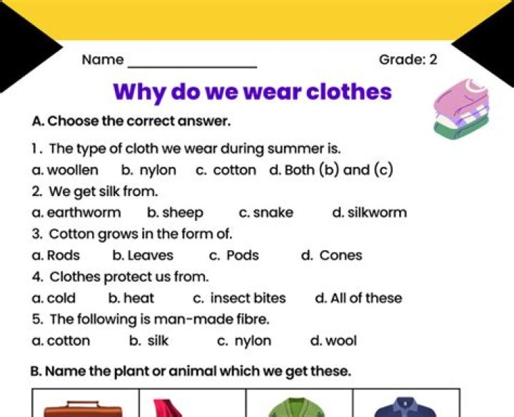 Why do you wear clothes answer?