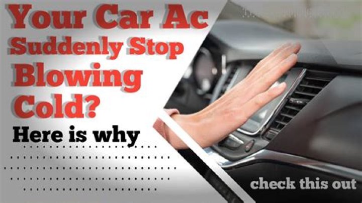 Why does my AC stop working while driving?