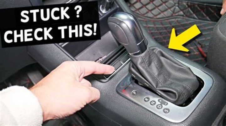 Why does my automatic shifter get stuck in park?
