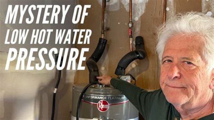 Why does my hot water have no water pressure?