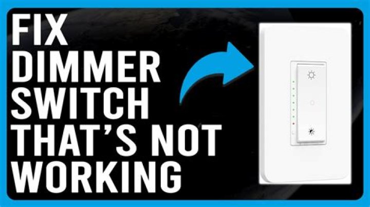 Why does my new dimmer switch not work?