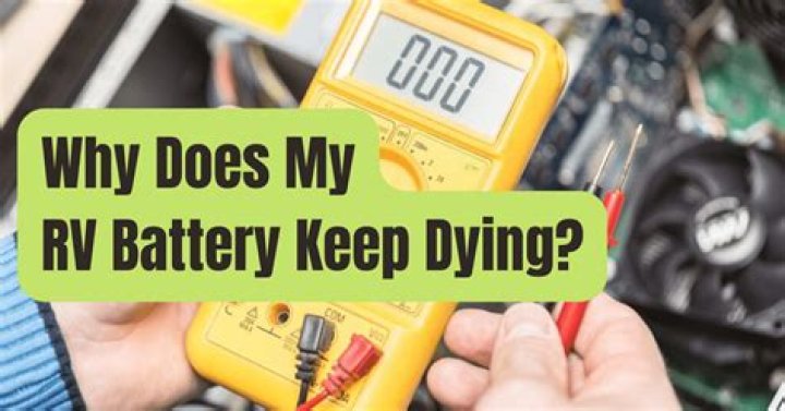 Why does my RV battery keep dying?