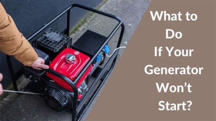Why does my RV generator not start up?