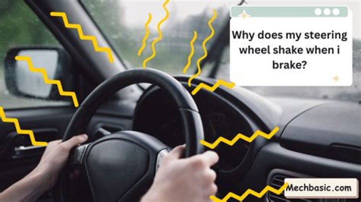 Why does my steering wheel shake when I step on the brake?
