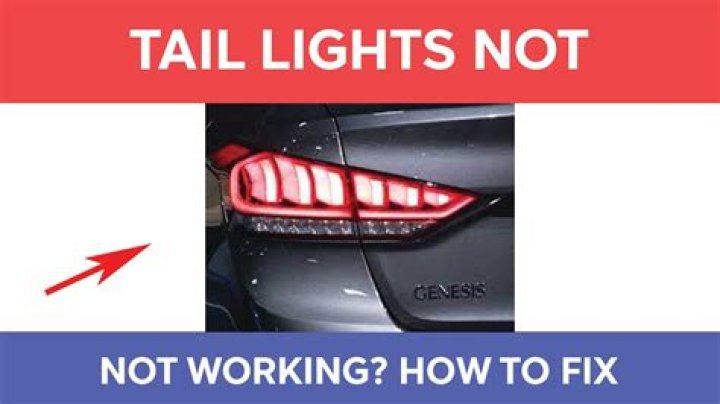 Why does my tail light not work but my brake light does?