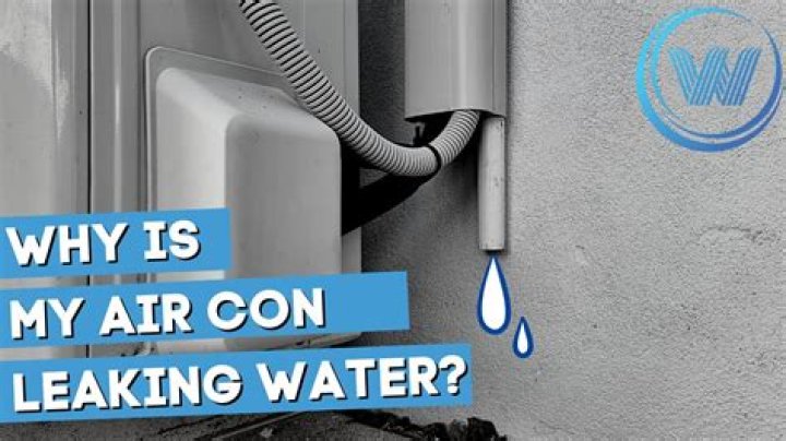 Why is my AC unit in my camper leaking water?