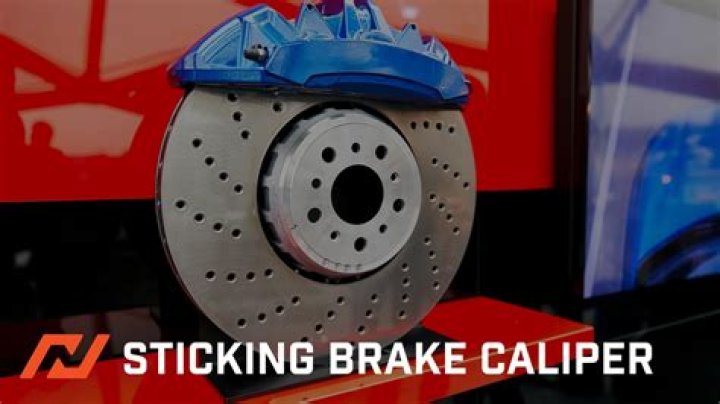 Why is my front left brake caliper sticking?