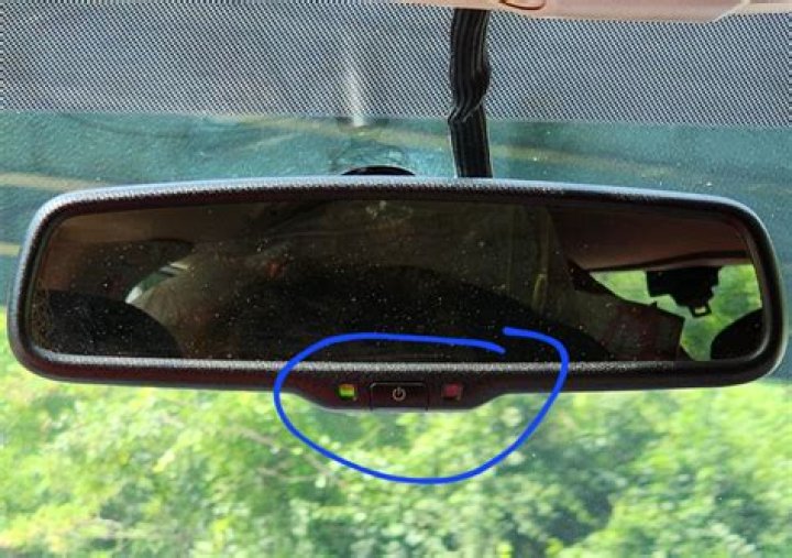 Why is my rear view mirror dim?
