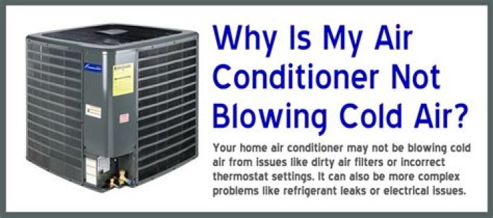 Why is my thermostat only blowing cold air?