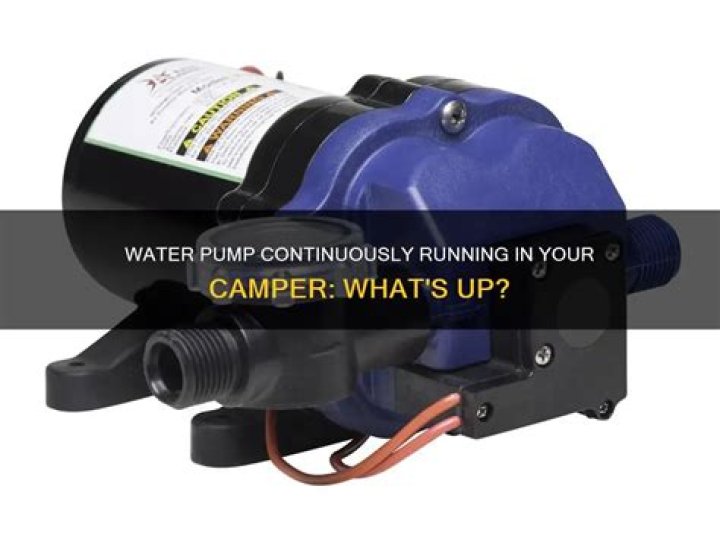 Why is my water pump continuously running?