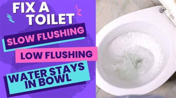 Why is the water black When I flush the toilet?