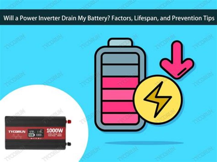 Will an inverter drain my battery?